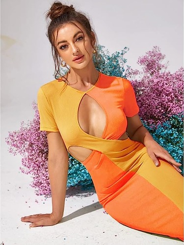 WDIRARA color block  dress