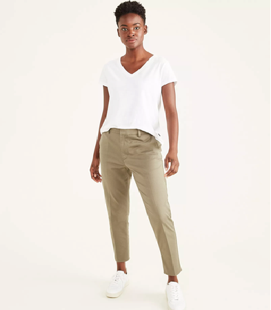 Business Woman Light Olive Green Wide-Leg Trouser Pants | Green pants outfit,  Green trousers outfit, Olive pants outfit